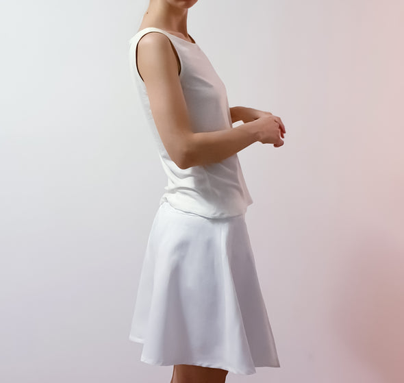 Plastic-free Hemp and Tencel Miniskirt