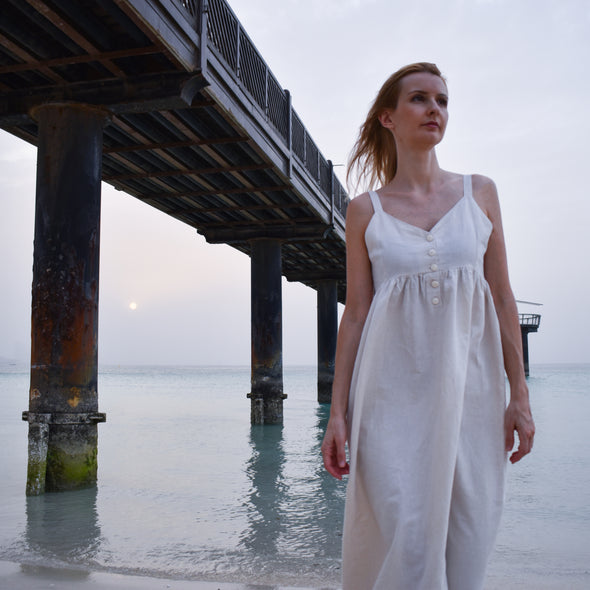 plastic free hemp dress